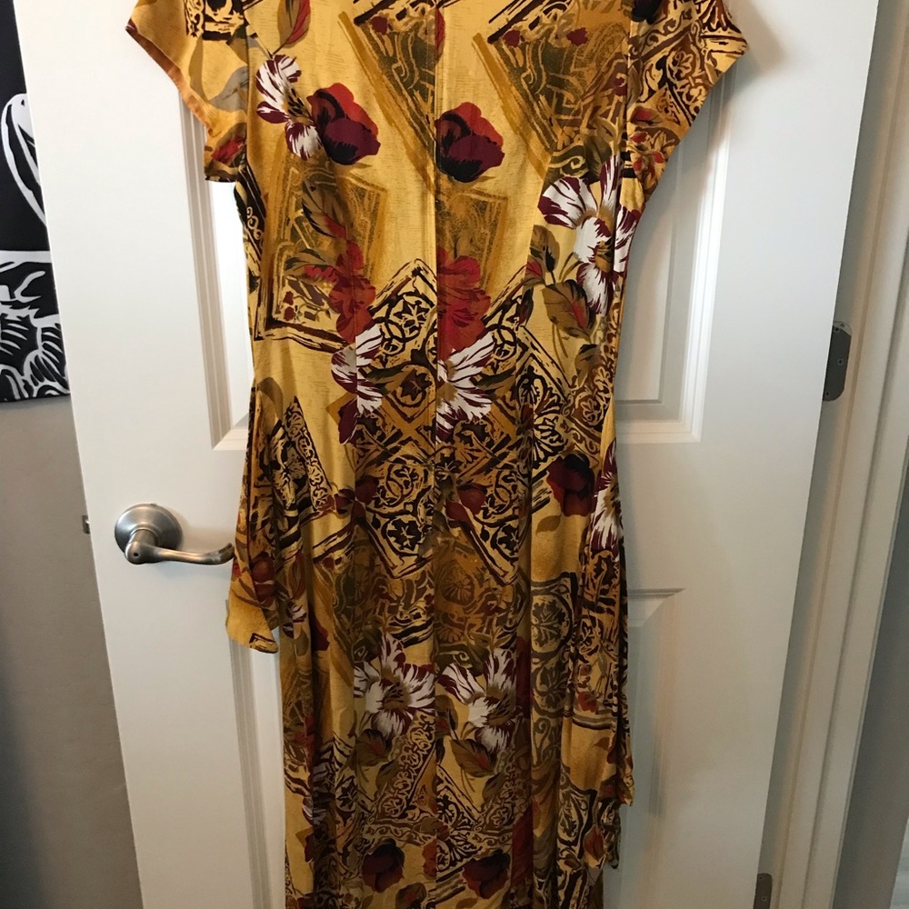 Beautiful flowered fall dress